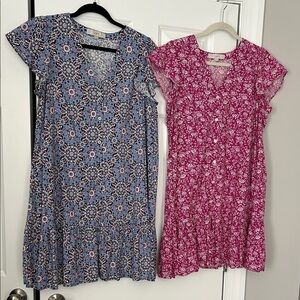 2 perfect condition LOFT dresses sz M-